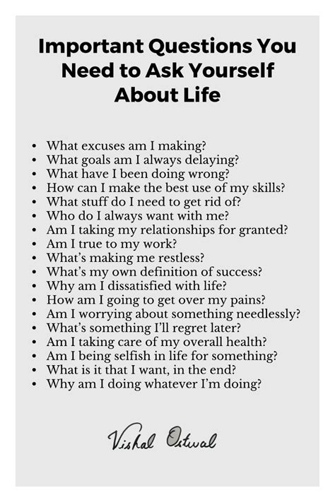 Life Questions To Ask