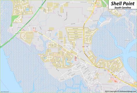 Shell Point Map | South Carolina - Ontheworldmap.com