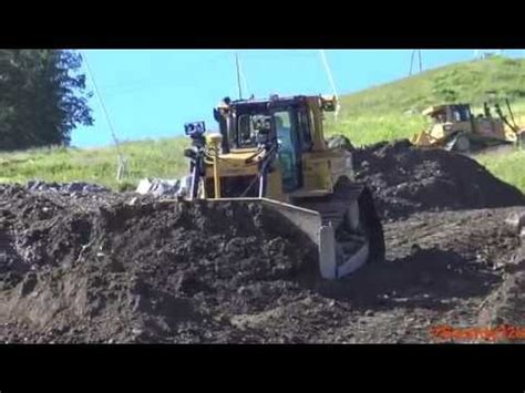 4K CAT D6T LGP Dozer Pushing Truck Loads YouTube