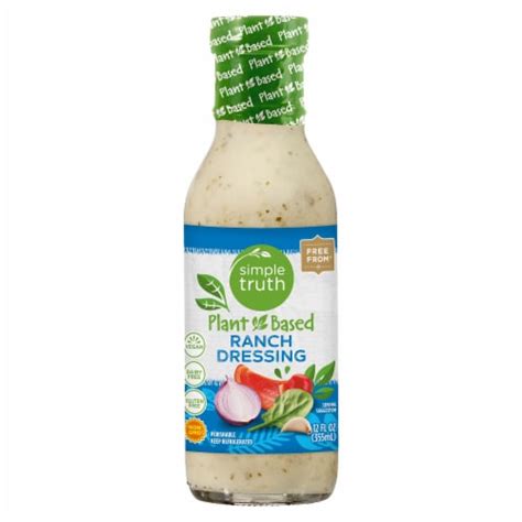 Simple Truth Plant Based Ranch Dressing 12 Fl Oz Frys Food Stores