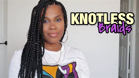 How To Detailed Diy Large Knotless Braids Beginner Friendly Youtube