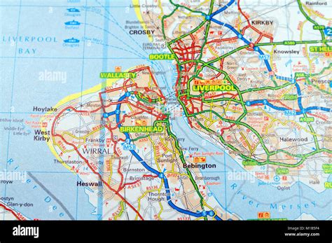 Map of liverpool hi-res stock photography and images - Alamy