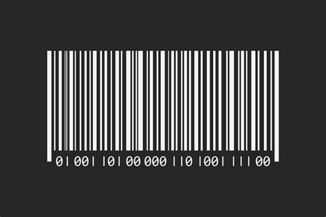 Barcode Illustration On Black Background 34886303 Vector Art At Vecteezy