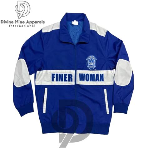 Zeta Phi Beta Varsity Jacket Custom Made Embroidered Crest Letters