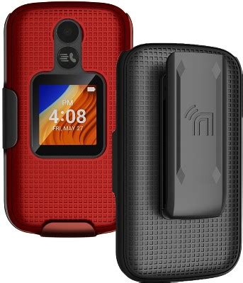 Nakedcellphone Case And Belt Clip Holster Combo For Alcatel Tcl Flip 2