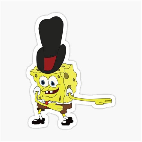 Spongebob Cowboy Dance Meme Sticker For Sale By Alexamaya Redbubble