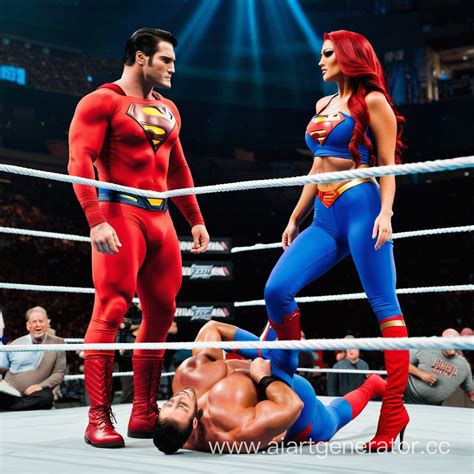 Eva Marie Dominated Superman His Clone Al Genera By Sablebomb On Deviantart