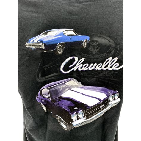 Chevy Chevelle Ss T Shirt Black With Chevelle Script Goodspeed Usa