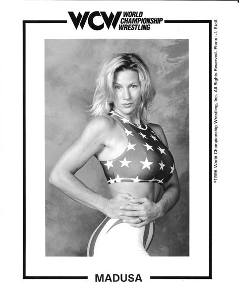 Madusa Wcw Promo Photo From 1996 Pro Wrestling Wwe Divas Wrestling