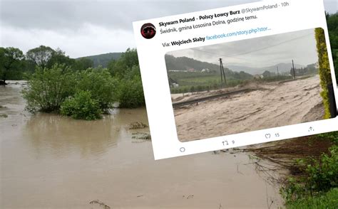 Powódź błyskawiczna na Sądecczyźnie Zniszczone drogi i domy