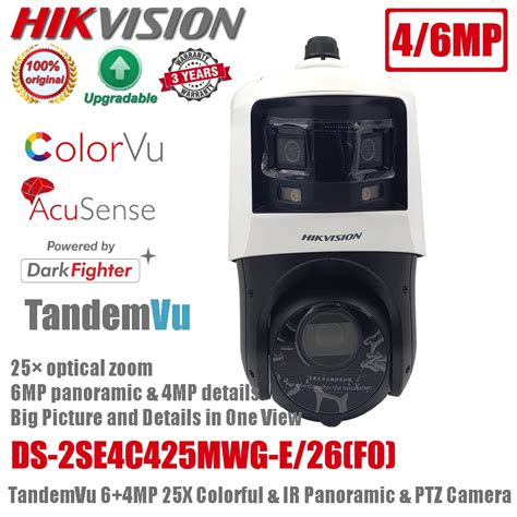 Original Hikvision Colorvu Ds Se C Mwg E F Tandemvu Mp X