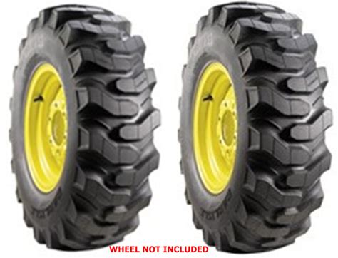 TWO New 25x8.50-14 Carlisle Trac Chief Industrial Lug Tires Compact Tractor