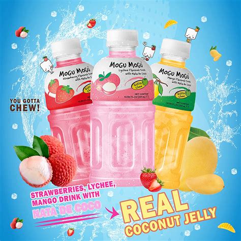 Buy Mogu Mogu Drink Variety Pack 6 Packs Drinks For Kids Made With