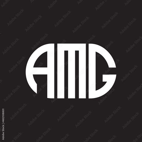 AMG letter logo design on black background. AMG Stock Vector | Adobe Stock