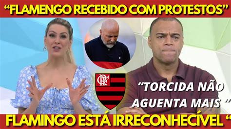 Protesto Da Torcida Do Flamengo Renata Fan E Denilson Rasgam O Verbo