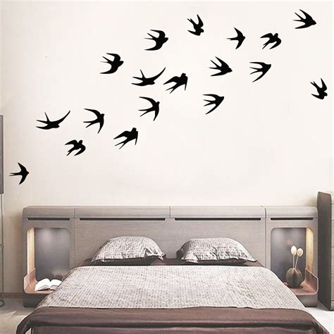 Creativiteit Boom Vogel Vinyl Muur Sticker Voor Th Grandado