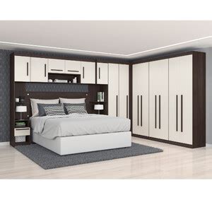 Quarto Modulado Completo Para Cama Casal Star Poliman Móveis Leroy Merlin