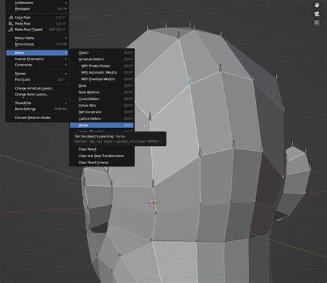 Bone Vertex Parenting In Pose Mode Animation And Rigging Blender