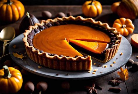 Recette vegan de tarte à la courge butternut et chocolat délices d