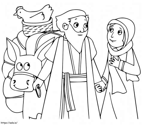 Isaac And Rebekah Free Printable coloring page