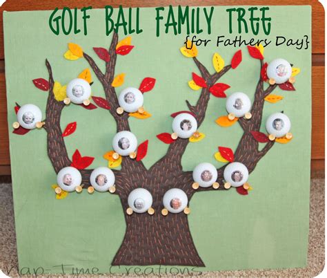 Golf Ball Family Tree {Father's Day Gift idea} - Life Sew Savory