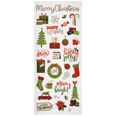 Merry Christmas Foil Stickers Hobby Lobby 1824820