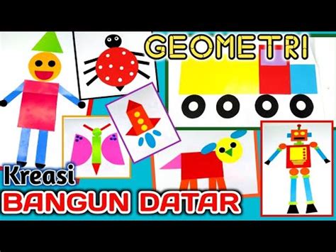 Gunting Tempel Dari Bentuk Bangun Datar Kreasi Bentuk Geometri