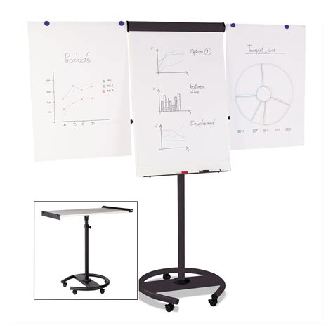 BVCEA4806156 MasterVision 360 Multi Use Mobile Magnetic Dry Erase Easel