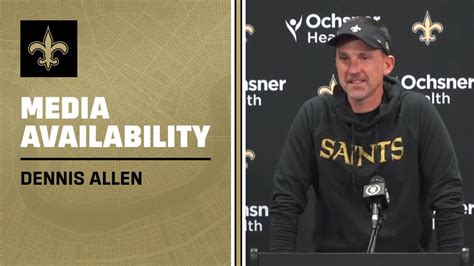 Dennis Allen On Taysom Hill Cincinnati Bengals New Orleans Saints