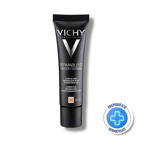 Vichy Dermablend 3D Korektivni puder za masnu kožu sklonu aknama 30