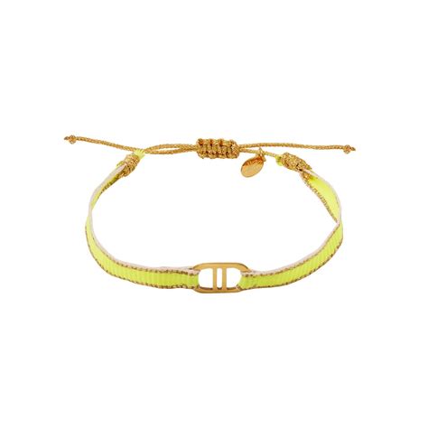 Bracelet Good Life Fabric Yehwang Armband 16 50 Cm Goud Geel