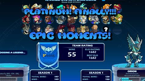 Brawlhalla How I Get Platinum On V Epic Moments Youtube