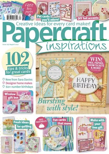 Papercraft Inspirations Magazine August Subscriptions Pocketmags