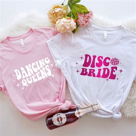 Bachelorette Party Shirts Disco Bride Bachelorette Night Etsy