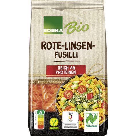 EDEKA24 EDEKA Bio Rote Linsen Fusilli 250G