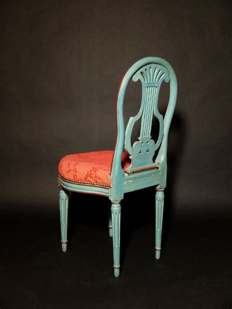 Proantic Paire De Chaises La Lyre D Poque Louis Xvi