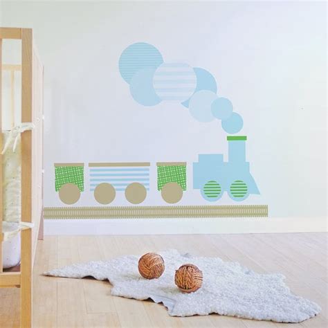 Train Fabric Decal - Removable and Reusable Wall Decal for Nursery or ...