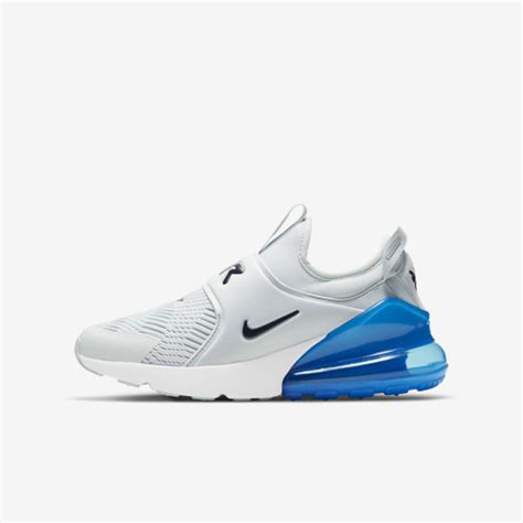 Nike Air Max 270 Extreme Big Kidsâ Shoe In Pure Platinumsignal Blue