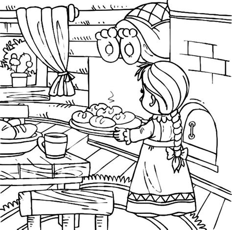 Bakery Coloring Coloring Pages