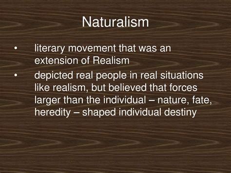 American Literature Realism And Naturalism Ppt Download