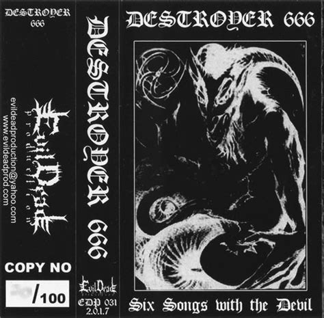 Deströyer 666 – Six Songs With The Devil (2017, Cassette) - Discogs