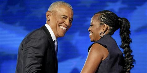 Convention démocrate Barack et Michelle Obama Doug Emhoff Les