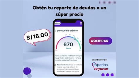 Cómo obtener tu reporte de deudas SBS INFOCORP SENTINEL y EXPERIAN