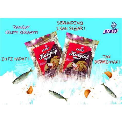 Ready Stock Krup Krap Karipap Mini Kak Ju Serunding Ikan Selayang