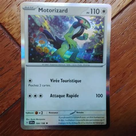 CARTE POKÉMON MOTORIZARD 164 198 holo Ecarlate et Violet fr EUR 1 75