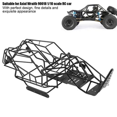 Buy Black Metal Roll Cage Chassis Frame For Axial Wraith 90018 110 Scale Rc Car At Affordable