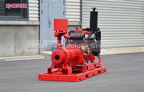 Dependable 500gpm140pi Diesel End Suction Pumps Ensuring Fire System Readiness Better