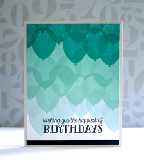 Birthday Balloons | Birthday cards, Simple cards, Inspirational cards