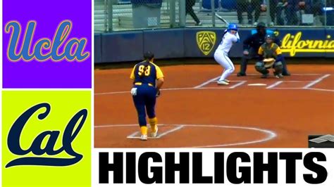 2 Ucla Vs California Highlights Ncaa Softball Highlights 2023