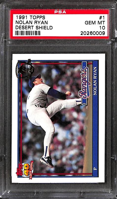 Nolan Ryan 1991 Topps Desert Shield 1 Base Price Guide Sports Card